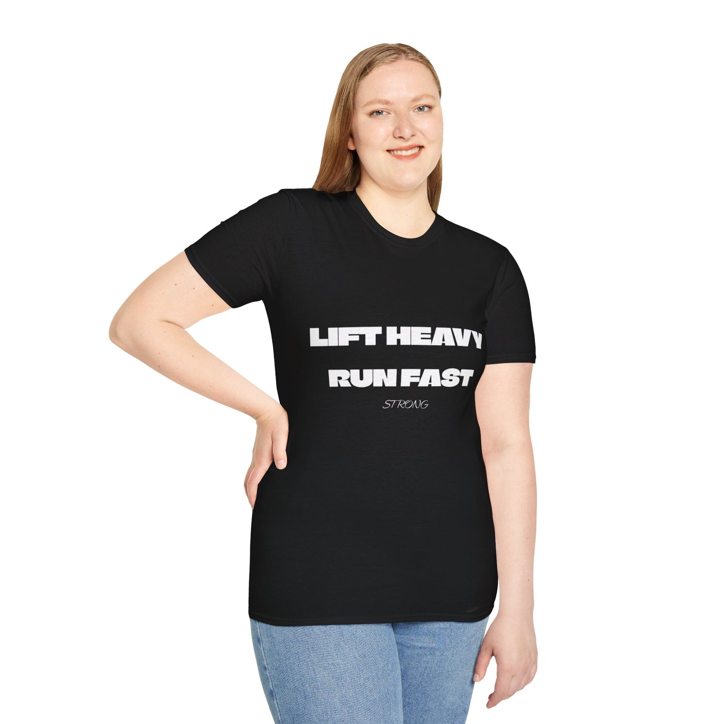 Motivational Fitness Unisex T-Shirt - Lift Heavy Run Fast