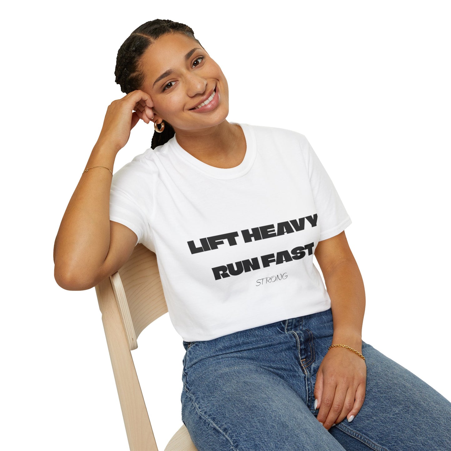 Motivational Fitness Unisex T-Shirt - Lift Heavy Run Fast