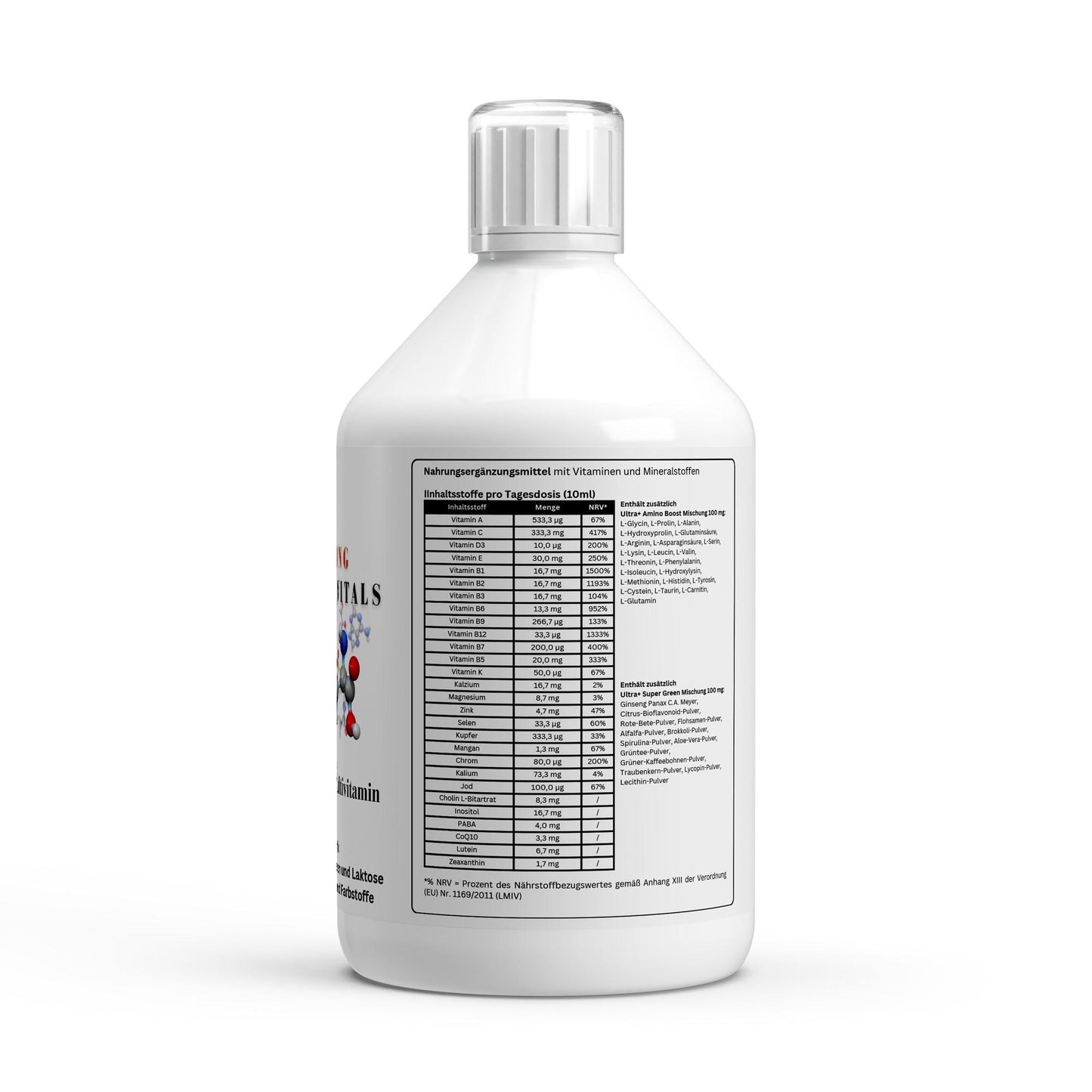 Essential Multivitamin + Green Blend + Amino Blend - 500ml